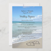 Schilderachtig harten in het zand Beach Wedding Pr (Voorkant)