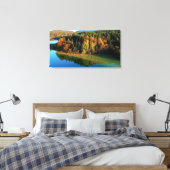 Schilderachtig herfstbos naast het bos met placobo canvas afdruk (Insitu (Slaapkamer))