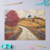 Schilderachtig herfstlandschap rustieke decoupage tissuepapier (Craft)