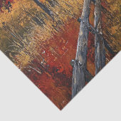 Schilderachtig herfstlandschap rustieke decoupage tissuepapier (Detail)