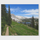 Schilderachtig Hiking Snowy Range Mountain Summit Cadeaupapier (Vlak)