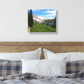 Schilderachtig Hiking Snowy Range Mountain Summit  Canvas Afdruk (Insitu (Slaapkamer))