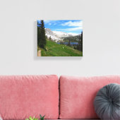 Schilderachtig Hiking Snowy Range Mountain Summit  Canvas Afdruk (Insitu (Woonkamer))