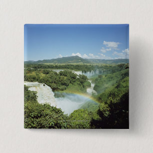 Schilderachtig Iguazu-Herfsten in Zuid-Amerika ove Vierkante Button 5,1 Cm