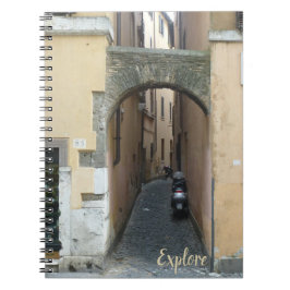 Schilderachtig Italiaans Passageway Photo Spiral N Notitieboek