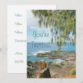 Schilderachtig Kauai Invitation Kaart (Voorkant / Achterkant)