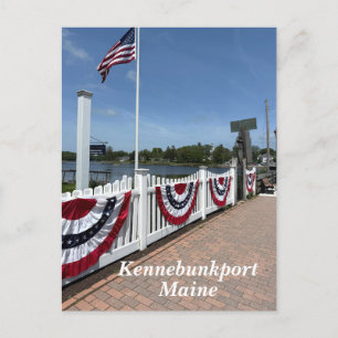 Schilderachtig Kennebunkport Maine Feestdagenkaart