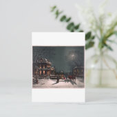 Schilderachtig kerstfeest feestdagenkaart (Staand voorkant)