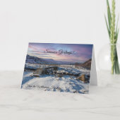 Schilderachtig kerstlandschap kaart (Voorkant)