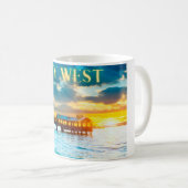 Schilderachtig Key West Pier Koffiemok (Voorkant rechts)