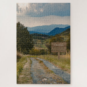 Schilderachtig landelijke bergweg Marry Me Puzzle Legpuzzel