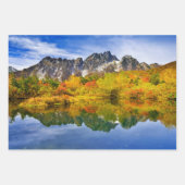 Schilderachtig landschap bos en bergen inpakpapier vel (Voorkant 3)