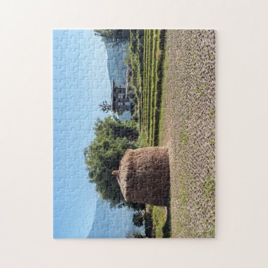 Schilderachtig landschap op het platteland van Bhu Legpuzzel (Verticaal)