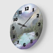 Schilderachtig landschap van Fantasy met rivieren  Grote Klok (Hoek)