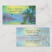 Schilderachtig landschap van het bergmeer visitekaartje (Voorkant / Achterkant)