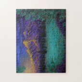 schilderachtig landschap van Paarse bergen — Puzzl Legpuzzel (Verticaal)