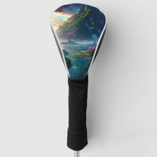 Schilderachtig Landschap Vier Golfheadcover