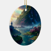 Schilderachtig Landschap Vier Keramisch Ornament (Rechts)