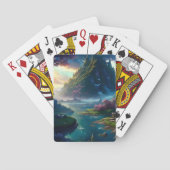 Schilderachtig Landschap Vier Pokerkaarten (Achterkant)