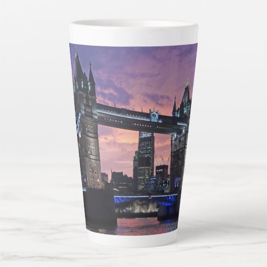 Schilderachtig London Tower Bridge Latte Mok (Voorkant)
