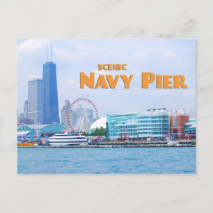 Schilderachtig marine Pier - Chicago Illinois Briefkaart