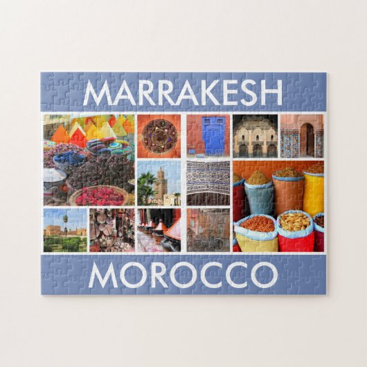 schilderachtig marrakesh legpuzzel (Horizontaal)