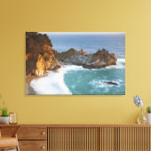 Schilderachtig McWay-Herfsten lopen het strand in  Canvas Afdruk (Insitu (Woonkamer))