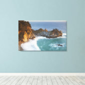 Schilderachtig McWay-Herfsten lopen het strand in  Canvas Afdruk (Insitu (Houten vloer))