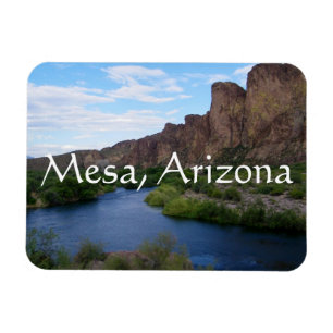 Schilderachtig meer van saguaro Mesa, Arizona Magneet