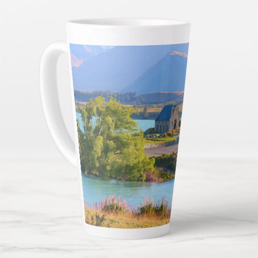 Schilderachtig meer van Tekapo Latte Mok (Linkerhoek)