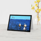 Schilderachtig meer Winnebago denken aan je kaart (Gele Bloem)