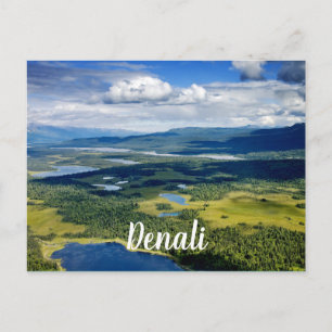 Schilderachtig meren van Denali Briefkaart