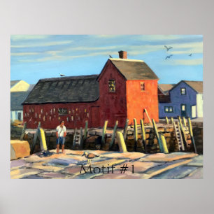Schilderachtig Motif #1 Rockport Vist Shack Poster