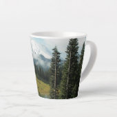 Schilderachtig Mount Rainier Landscape Latte Mok (Rechterhoek)