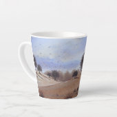 schilderachtig najaar landschap afbeelding origine latte mok (Linkerhoek)
