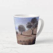 schilderachtig najaar landschap afbeelding origine latte mok (Rechterhoek)