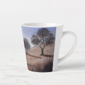 schilderachtig najaar landschap afbeelding origine latte mok (Rechts)