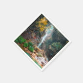 Schilderachtig Natuur Fantasy Waterfall Servet (Hoek)