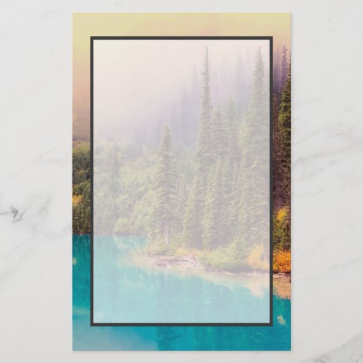 Schilderachtig noordelijk landschap briefpapier (Voorkant)