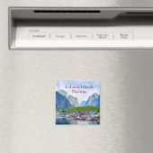 Schilderachtig Noors landschap Lofoten Magneet (Insitu (Vaatwasser))