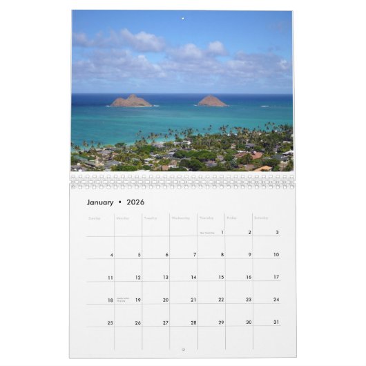 Schilderachtig Oahu 2014 Kalender (Jan 2026)