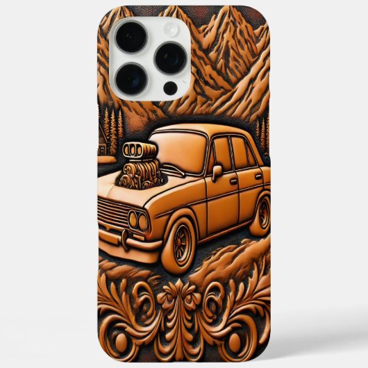 Schilderachtig ontsnapping met Muscle Car Power Case-Mate iPhone Case (Achterkant)