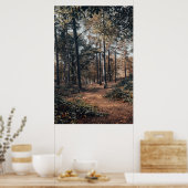 Schilderachtig ontspannend bos poster (Keuken)