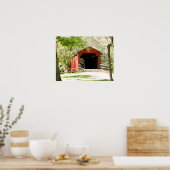 Schilderachtig overdekte brug poster (Keuken)