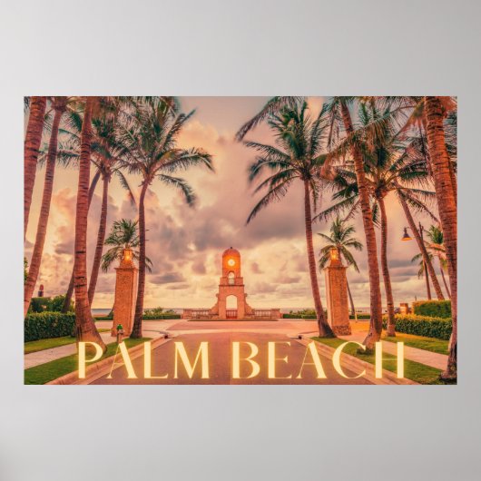 Schilderachtig palmknolroze huiduitslag poster (Voorkant)