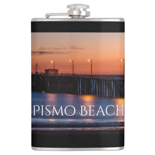 Schilderachtig Pismo-strand Heupfles (Voorkant)