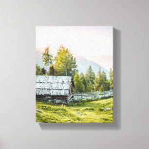 Schilderachtig Plattelandsfotografie Farmhouse USA Canvas Afdruk