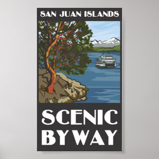 Schilderachtig Poster van San Juan-eilanden door d