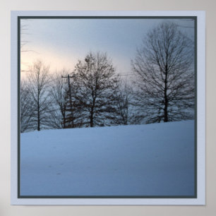 Schilderachtig Poster Winterbomen