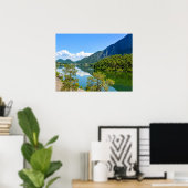 Schilderachtig reflectie op het meer poster (Thuiskantoor)